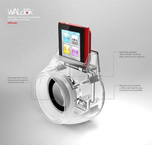 « WALdok » – Le dock iPhone qui fait le mur…