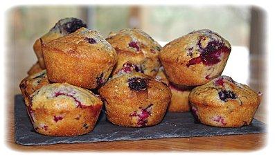 Muffins aux fruits rouges II