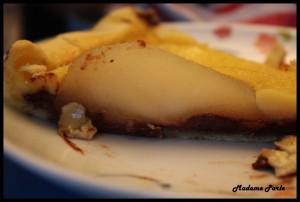 bon appétit Recette de tarte poire-chocolat