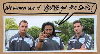 Les All Blacks et Sky Sport nous mettent au défi