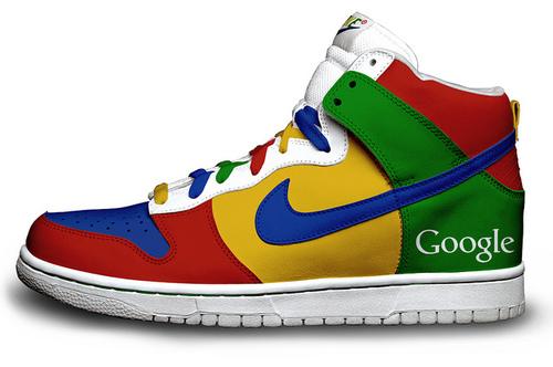 Les Nike Sneakers façon Google