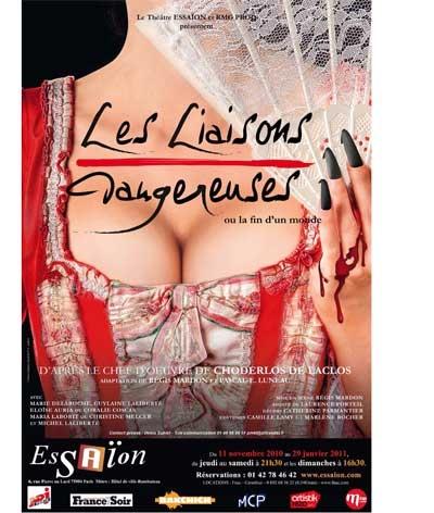 Ou comment passer à côté d'un chef d'oeuvre... critique les liaisons dangereuses théâtre essaion