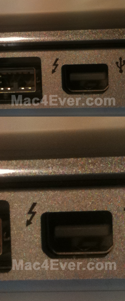 MacBook pro 13 : de nouvelles photos du port Thunderbolt