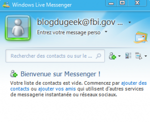 Créer un adresse MSN en @fbi.gov