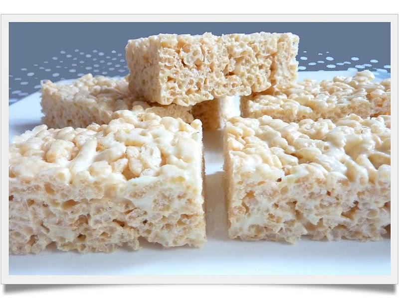 Rice Krispies treats ou carres de Rice Krispies marshmallows
