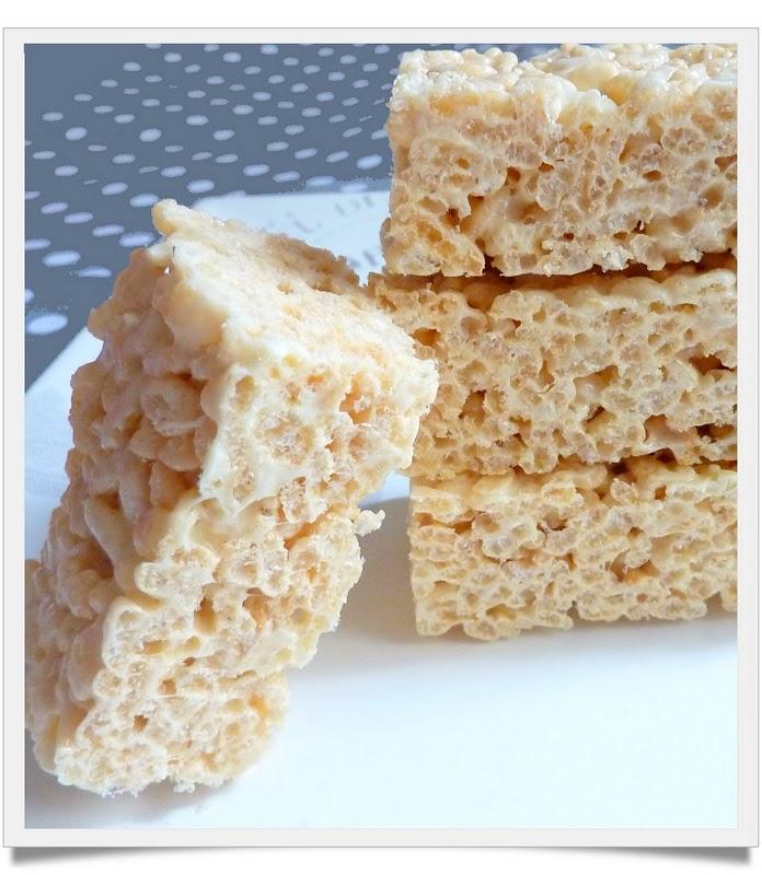Rice Krispies treats ou carres de Rice Krispies marshmallows