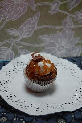 Cupcake choco-crème de marron et noisette