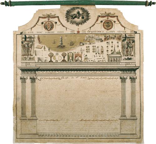 Au sujet de la devise « sub hoc signo non œquivoca latet virtus » sur le Rôle des Compagnons Passants tailleurs de pierre d'Avignon en 1782