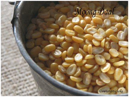moongdaal Moong daal with watercress – Daal (lentilles “moong”) au cresson