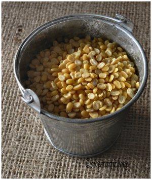 moongdaal.2 Moong daal with watercress – Daal (lentilles “moong”) au cresson