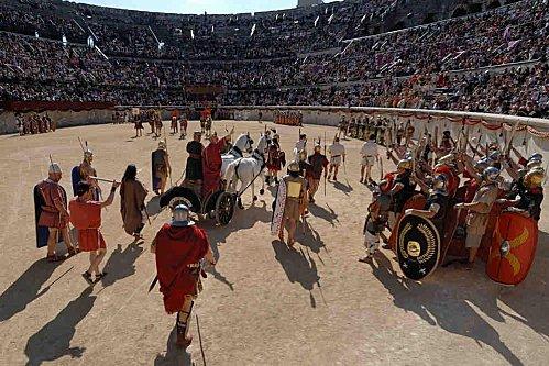 Les Grands Jeux Romains les 23 et 24 avril 2011. Arenes.jpg