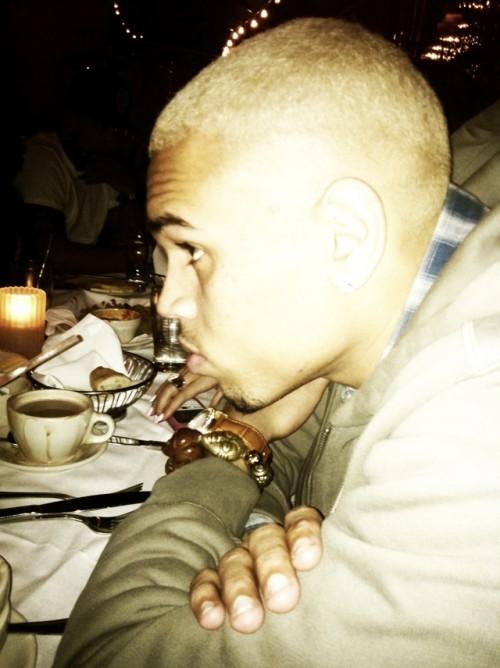 People : Chris Brown devient blond