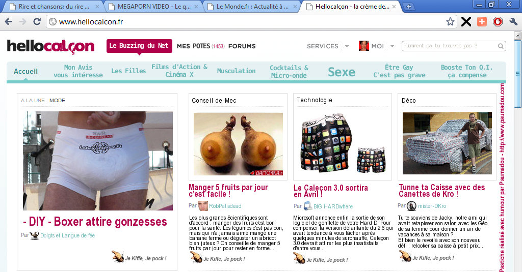 hellocalçon C’est quoi un Blog de Mec ?