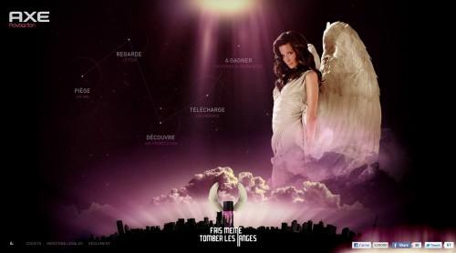 Fais même tomber les anges, Axe Provocation 02 axe ange 01 500x278 Faites tomber même les anges dAxe...