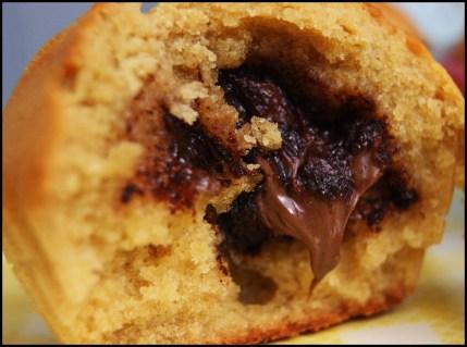 Muffin fourrés au nutella