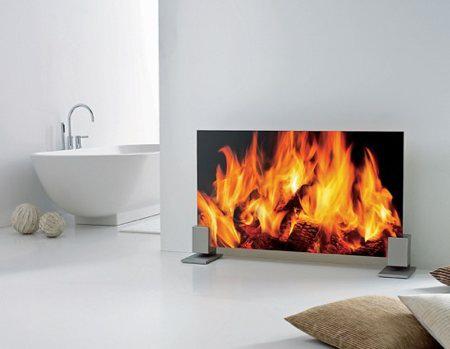 Radiateur design imitation feu de cheminee par Sprinz Supratherm