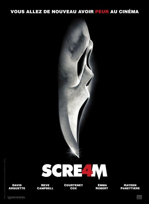 Scream 4 ... L'affiche officielle et la bande-annonce en VF Scream 4 ... L'affiche officielle et la bande-annonce en VF