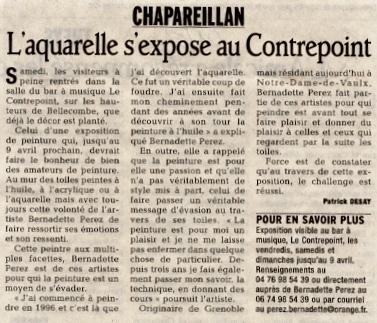 Revue de presse du 24 février au 2 mars 2011 article du 1er mars