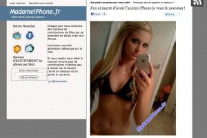 Les filles se prennent en photo avec leur iPhone