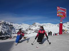 Ski assis Crans-Montana