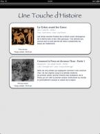 Une touche d’histoire, l’appli iPad des passionnés d’histoire Une touche d’histoire, l’appli iPad des passionnés d’histoire