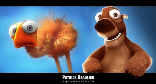 01 Les chouettes illustrations 3D de Squeeze 3D Squeeze (20)