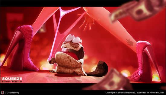 13 Les chouettes illustrations 3D de Squeeze 3D Squeeze (8)