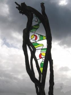 vitrail Chant de l’Ame (Zéno Bianu)