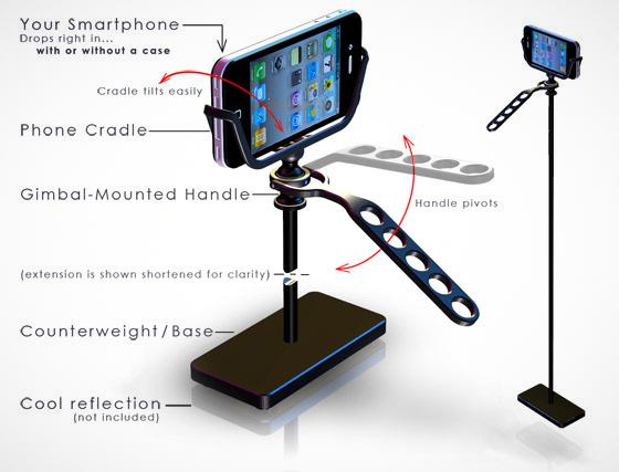 woxom smartphone video stabilizer glyde Glyde le stabilisateur vidéo pour votre iPhone