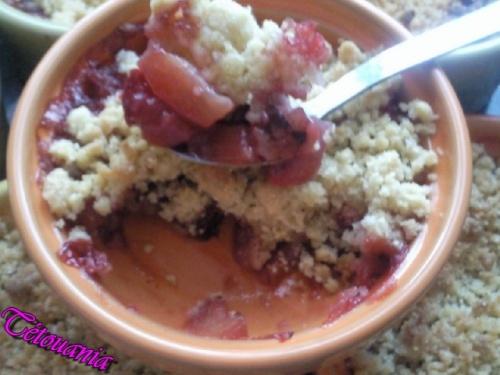 Crumbles pommes/fraises crumble pommes fraises