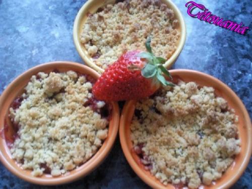 Crumbles pommes/fraises crumble pommes fraises