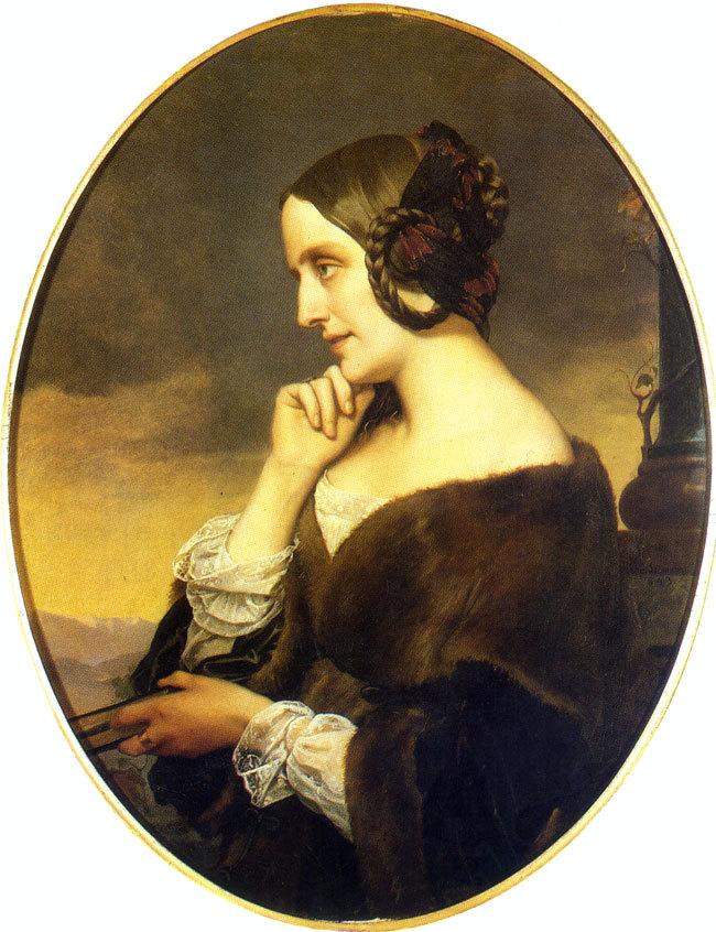 Portrait de Marie d'Agoult (1843) par Henri Lehmann (1814 -1882) (c) DR