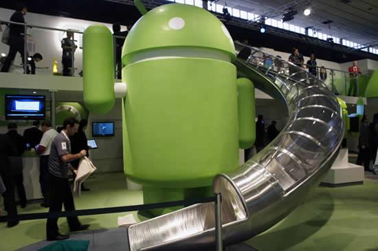 Mobile World Congres stand android 10 Toboggans exceptionnels, insolites et Design