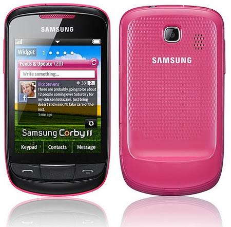 Samsung corby ii pink Le Samsung Corby II officiel