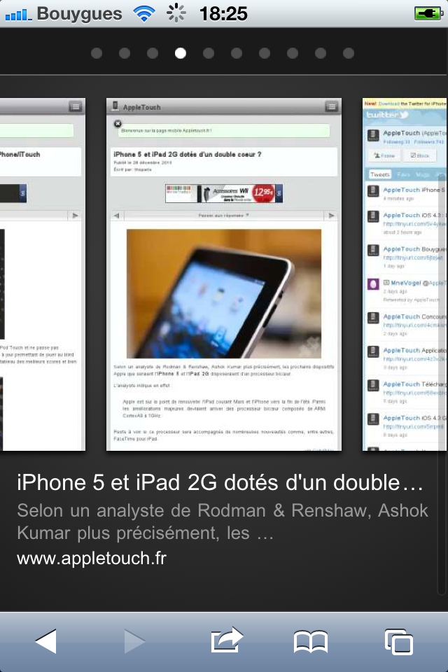 Google Instant Preview Google Instant Preview sur iPhone, iPod et iPad disponible