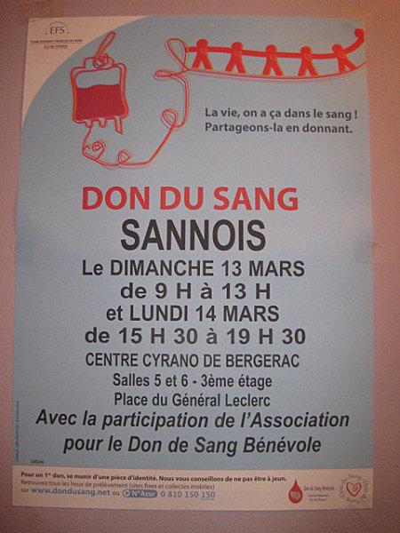 Semaine nationale de mobilisation pour le Don de Moelle Osseuse don de sang mars 2011 - 1