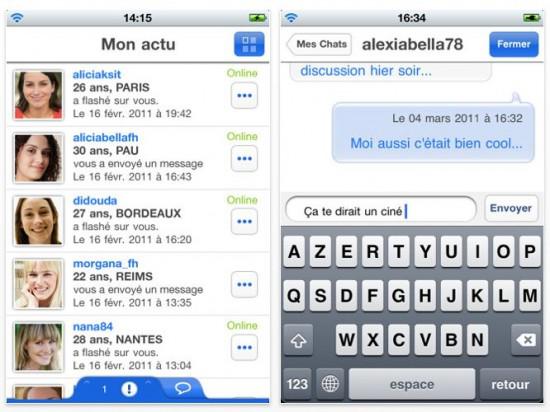 application iphone de rencontre