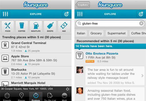 foursquare foursquare Foursquare 3.0 pour iOS et Android