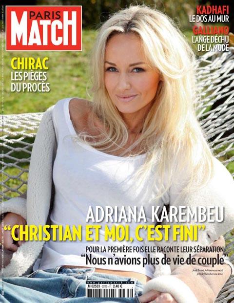 Adriana Karembeu ... elle dit tout dans Paris Match ... PHOTO Adriana Karembeu ... elle dit tout dans Paris Match ... PHOTO
