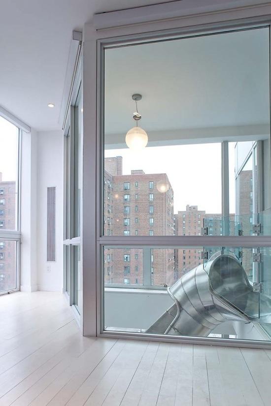 Un duplex avec toboggan en spirale à New York Un duplex avec toboggan en spirale à New York - 2