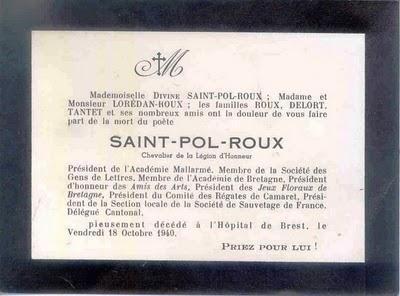 Bernard Barral rend hommage à Saint-Pol-Roux