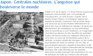Intox : Un journal prend Tchernobyl pour illustrer Fukushima Intox : Un journal prend Tchernobyl pour illustrer Fukushima