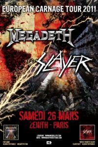 Megadeth et Slayer en concert - Concert Zénith Paris