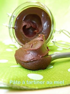 Pâte à tartiner au miel et au chocolat noir