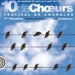 Festival « 10 de Chœurs » avec les chorales amateurs ,du 26 mars au 3 avril
