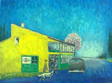 Kees Van Dongen – peintre français (1877-1968) – Eléments biographiques et quelques oeuvres 1950-cafe-du-bord-de-route.1299551910.jpg