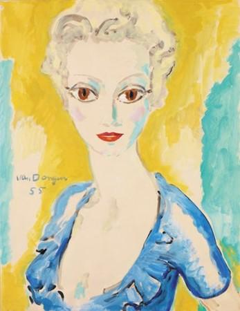 Kees Van Dongen – peintre français (1877-1968) – Eléments biographiques et quelques oeuvres 1955-portrait-de-madame.1299552006.jpg