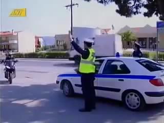 High Five motard et police