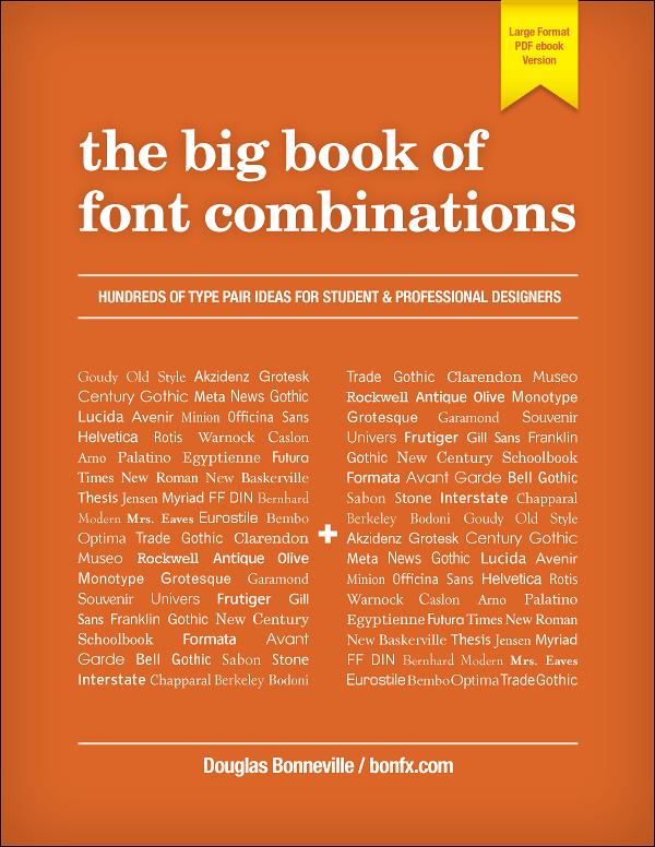 Aperçu du livre the big book of font combinations