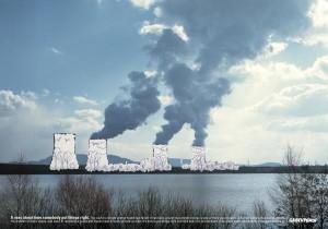 Quelques pubs (print) antinucléaires de Greenpeace